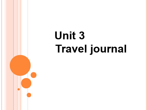 精选最新 人教版高中英语 必修一 Unit3  《Travel  journal---Reading》课件(共28张PPT)