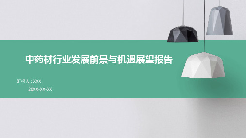 中药材行业发展前景与机遇展望报告