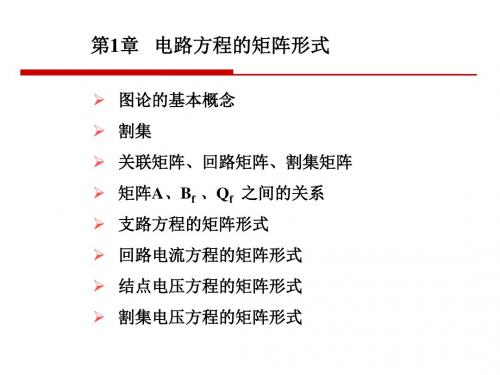 中国石油大学,高等电路分析课件讲解