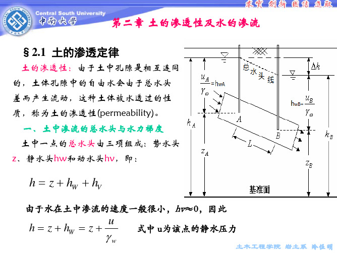 2 土力学 第二章 土的渗透性及水的渗流