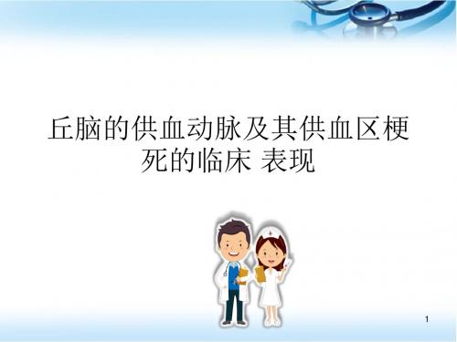 丘脑供血动脉及丘脑梗死PPT参考课件