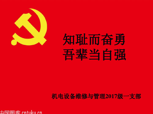 “知耻而奋勇,吾辈当自强”ppt