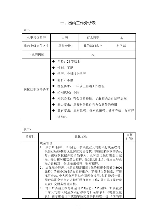 5出纳工作分析表