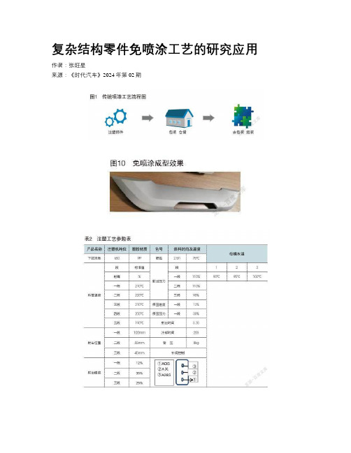 复杂结构零件免喷涂工艺的研究应用