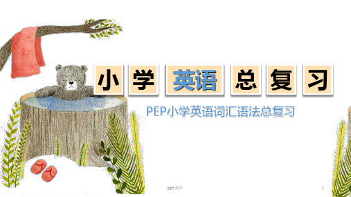 PEP小学英语总复习  ppt课件