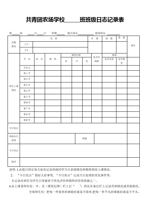 班级日志记录表_4