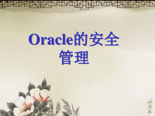 Oracle安全管理