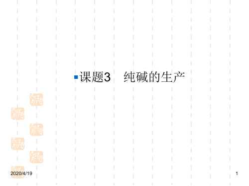 人教版高中化学选修2精品课件：课题3    纯碱的生产