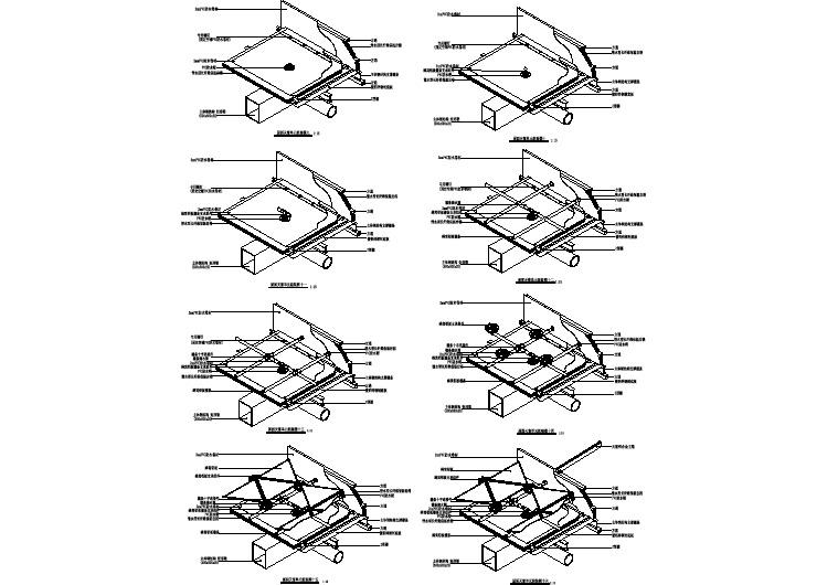 天窗节点构造详图——建筑详图002-屋面采光天窗构造大样图2_t3