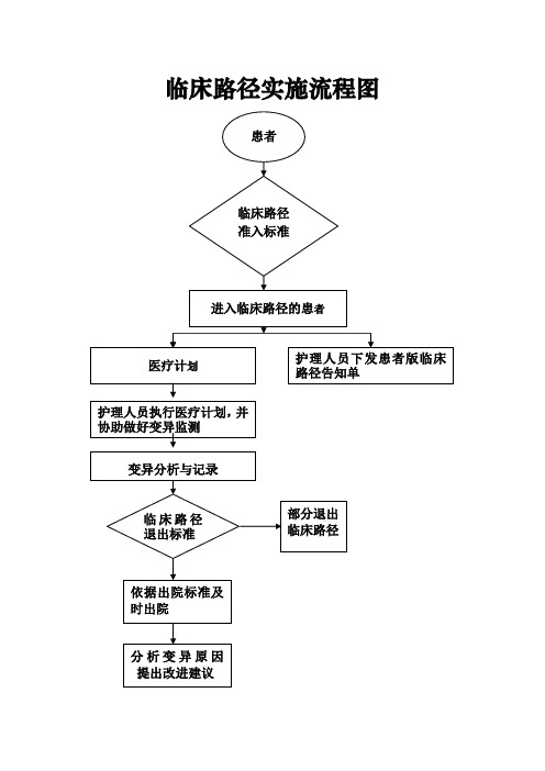 临床路径实施流程及流程图