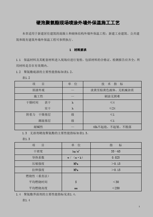 硬泡聚氨酯现场喷涂外墙外保温施工工艺_secret