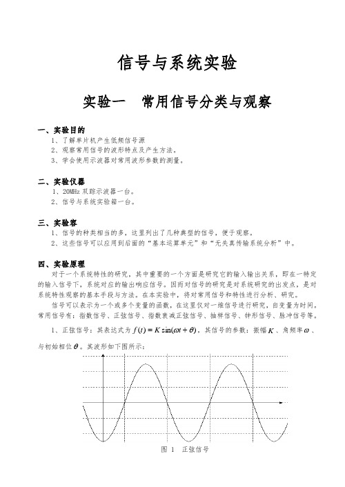 信号与系统实验报告