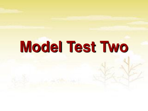 CET4-Model Test Two