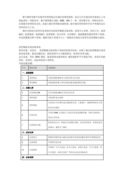 数字城管实施方案