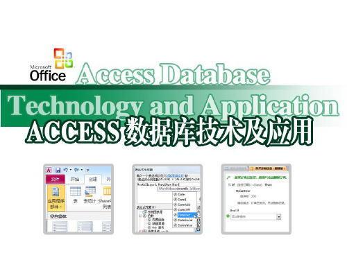 Access第7章报表制作