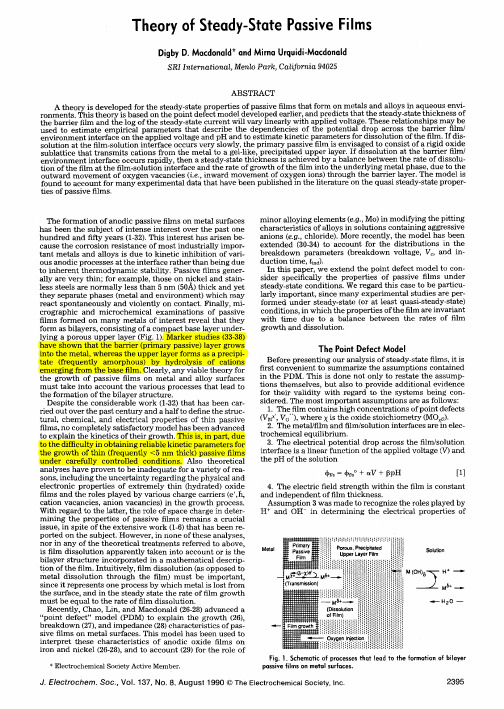 1990-Theory of Steady-State Passive Films II