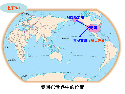 新人教版七年级地理下册《美国》课件-