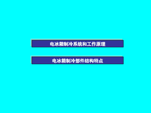 电冰箱制冷系统结构与工作原理介绍