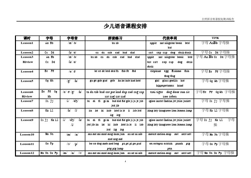 自然拼读语音课程短期强化