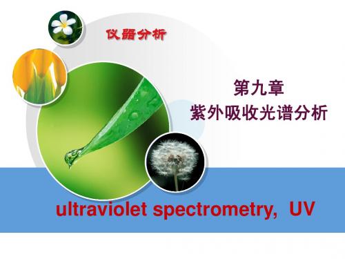 第九章  紫外吸收光谱2012