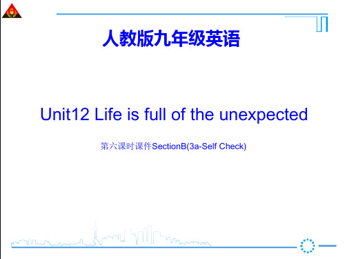 秋季人教版九年级英语第十二单元第六课时SectionB(3aSelf Check)PPT课件