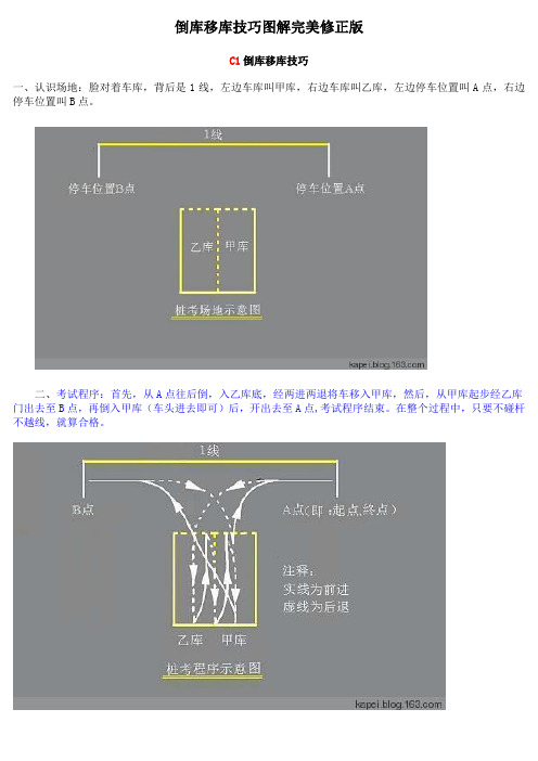最新倒库移库技巧图解-完美修正版