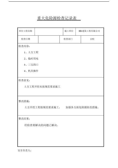 重大危险源安全检查记录表.doc