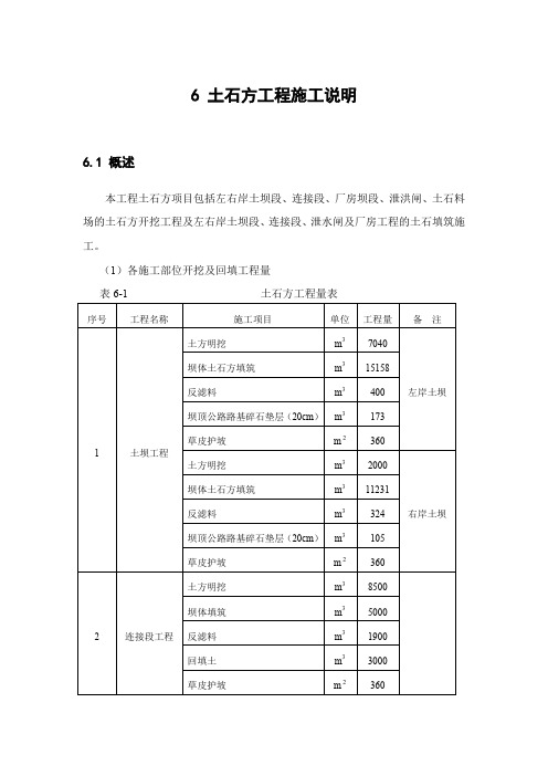 06土石方工程施工说明