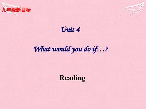 河南省实验中学九年级英语 unit 4What would you do if Reading精品课件 人教新目标版