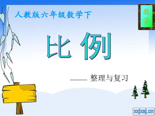 六年级数学下册《比例》单元整理和复习