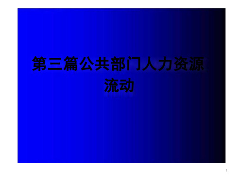 公共部门人力资源管理-第8章：公共部门人力资源招聘课件