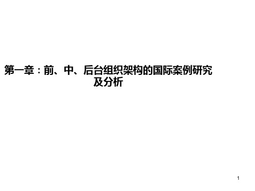 组织架构前中后台最佳实践风险管理及汇丰银行案例分析