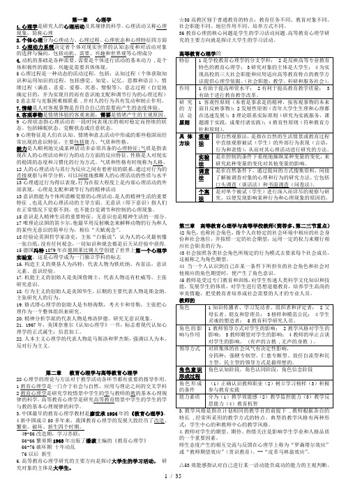 高等教育教师资格证理论考试复习资料(2017版)
