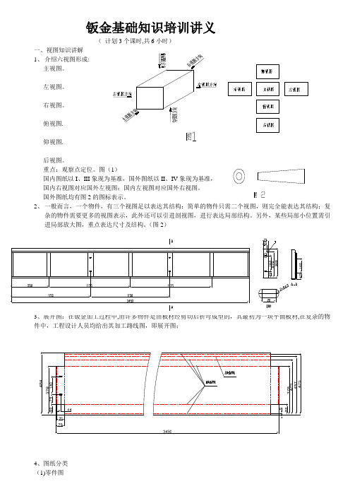 钣金基础知识培训讲义