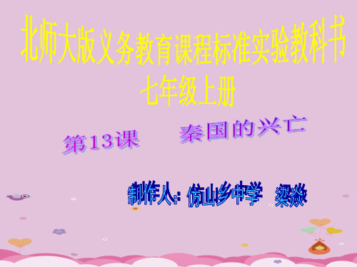 秦帝国的兴亡ppt8 北师大版课件