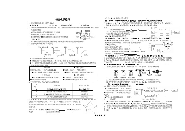 2013中考化学考前指导