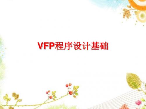 VFP程序设计基础