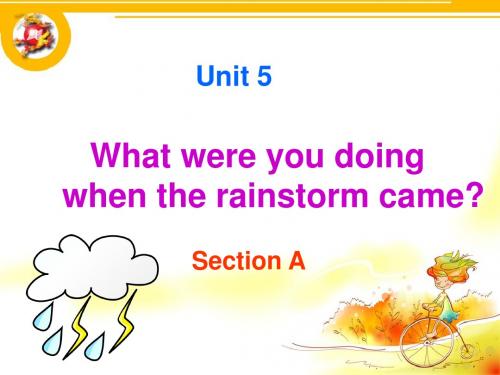 用过unit 5 What_were_you_doing__when_the_rainstorm came Section_A