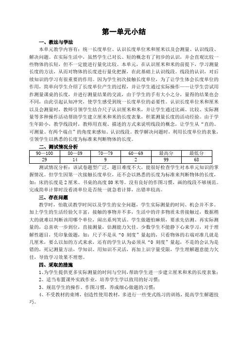 单元小结格式