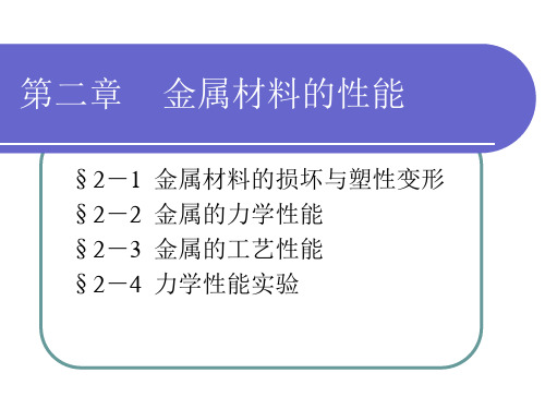 66金属材料与热处理第二章PPT课件