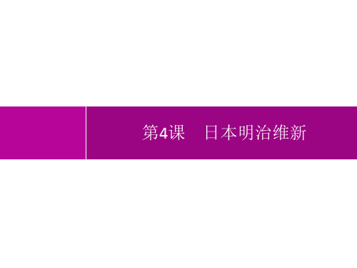 人教版初中历史九年级下册精品教学课件 第4课 日本明治维新