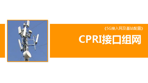 5G接入网及基站配置-CPRI接口组网