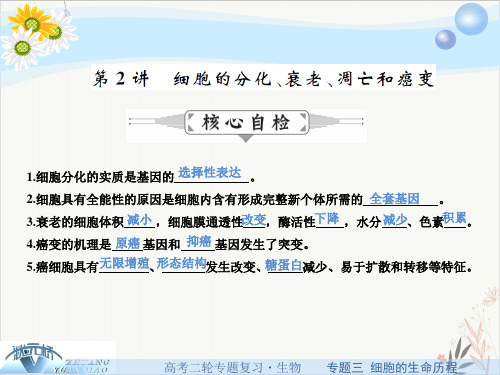 高考生物二轮.细胞的分化、衰老、凋亡和癌变