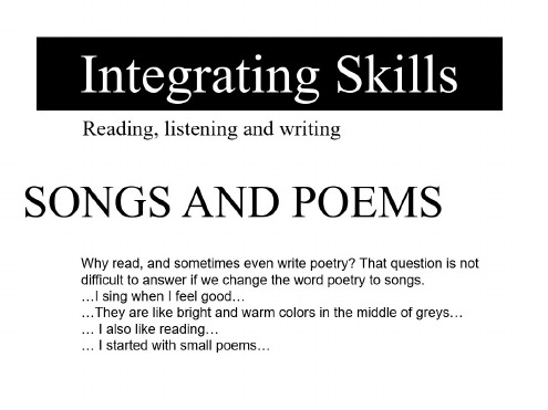 高二英语integrating-skills