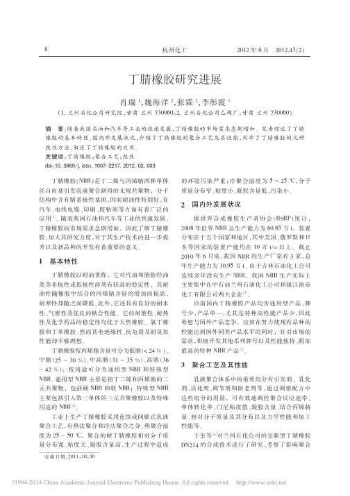丁腈橡胶研究进展_肖瑞