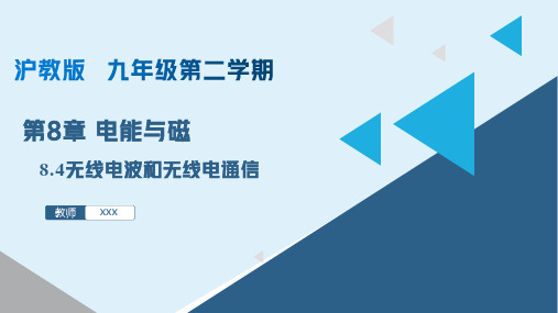 8.4无线电波和无线电通信(课件)-2024-2025学年九年级物理下册同步精品课堂(上海沪教版)