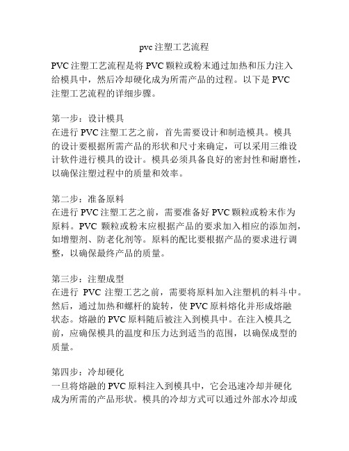 pvc注塑工艺流程