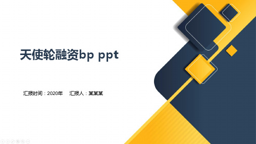 天使轮融资bp ppt