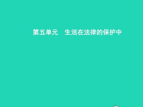 八年级政治上册第五单元生活在法律的保护中第一节生活中的法律保护第1框法律保护公民的权利课件湘教版