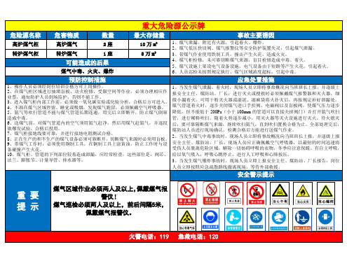 重大危险源告知 -齐全